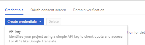 How to create a Google API Key for Google Sheets